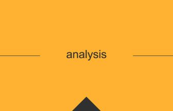 analysis の意味　分析、解析