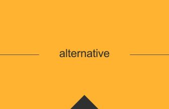 英単語 意味 alternative