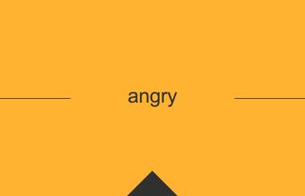 英単語 意味 angry
