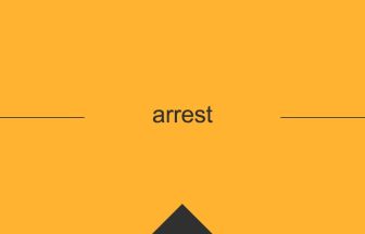 英単語 意味 arrest