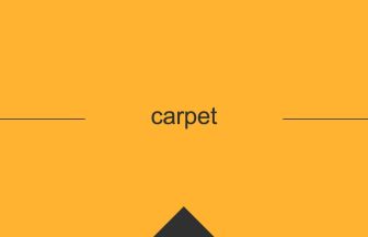 英語 英単語 意味 carpet