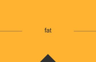 fat 英単語や英語の意味