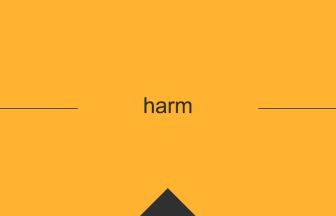 harm 意味 英単語 英語 使い方