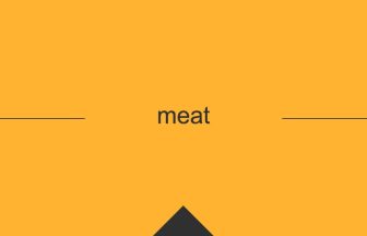 meat 意味 英単語 英語 使い方
