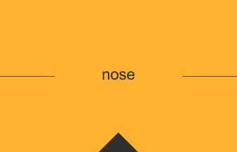 nose 意味 英単語 英語 使い方