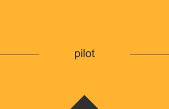 pilot 意味 英単語 英語の使い方