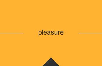 pleasure 意味 英単語 英語の使い方