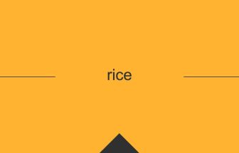 rice 英語 意味 英単語