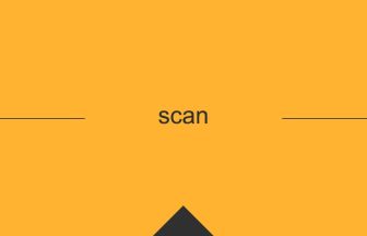 scan 英語 意味 英単語