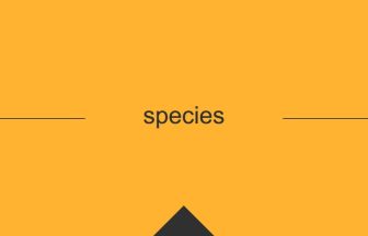 species 英語 意味 英単語