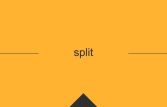 split 英語 意味 英単語