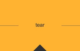 tear 英語 意味 英単語
