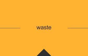 waste 英語 意味 英単語