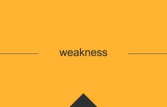 weakness 英語 意味 英単語