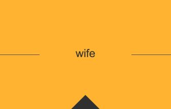 wife 英語 意味 英単語