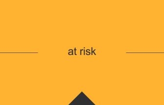 [at risk] 英熟語の意味・使い方