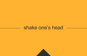 [shake one’s head] 英熟語の意味・使い方