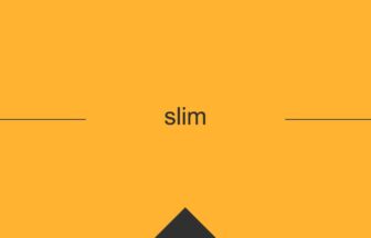 ［英単語］slim の意味・使い方・発音