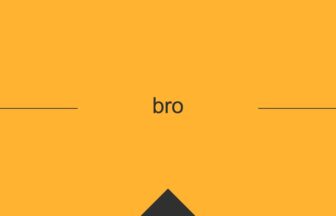 ［英単語］bro の意味・使い方・発音