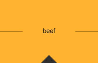 ［英単語］beef の意味・使い方・発音