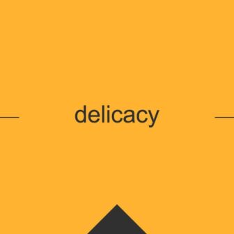 ［英単語］delicacy の意味・使い方・発音